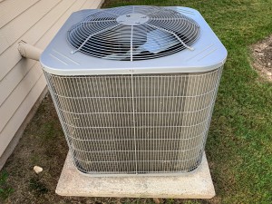 HVAC unit outside a residential home